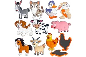 DUUMI Fridge Magnets for Toddlers 1-3, Farm Animals Fridge Magnets for Kids, Large Size & Full Back Magnet, Cute Toy, Educational Gift for Baby