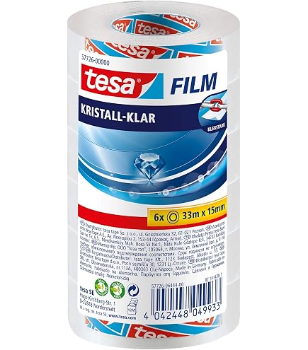 Tesa Easy Cut Dérouleur De Bureau Compact Rose - Avec Ruban Adhésif Inclus