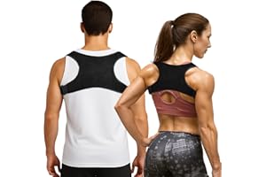 LUREON Correttore Posturale Spalle Schiena - Fascia Posturale Spalle e Schiena Invisibile - Cintura di Supporto Universale Uomo/Donna - Banda per Postura Sicura - Ideale per Scoliosi, Correzione Vertebrale