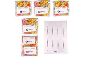 IVENT.BOX Tombola Lose - Regenbogenlose SET | 1-100 Gewinne | 400 Nieten | inkl. Aufklebenummern | bunt gemischt