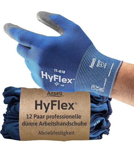 stronghand® Handan Nylon-Strick-Handschuhe (12er Pack) - EN388 CE Cat 2 - benoppt - grau - Gr. 7 bei Günstiger Preis