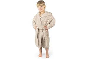 Ehrenkind® Bademantel Kinder mit Kapuze 100% Bio-Baumwolle | Kinderbademantel | Junge Mädchen