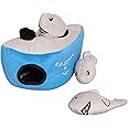 Pet Brands Hide & Seek Shark Brain Training Interactive Plush Pet Toy