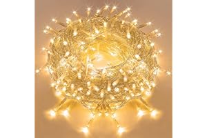 ANKOUJA 100 luci LED per interni ed esterni, alimentate a corrente elettrica, per albero di Natale, giardino, matrimoni, feste, finestre, decorazioni natalizie