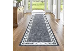 Enyhom Długi bieżnik, 66 x 240 cm, antypoślizgowy chodnik do przedpokoju, mata pod drzwi, nadaje się do prania, chodnik, odporny na plamy, kuchnia, mata podłogowa, dywan do łazienki, wejścia,