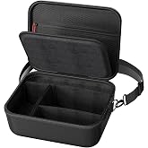 ProCase Case for DSLR/SLR Cameras -Black | Rigid Padded Case with Strap and Dividers for Canon EOS 2000D R100 R50/Nikon/Penta