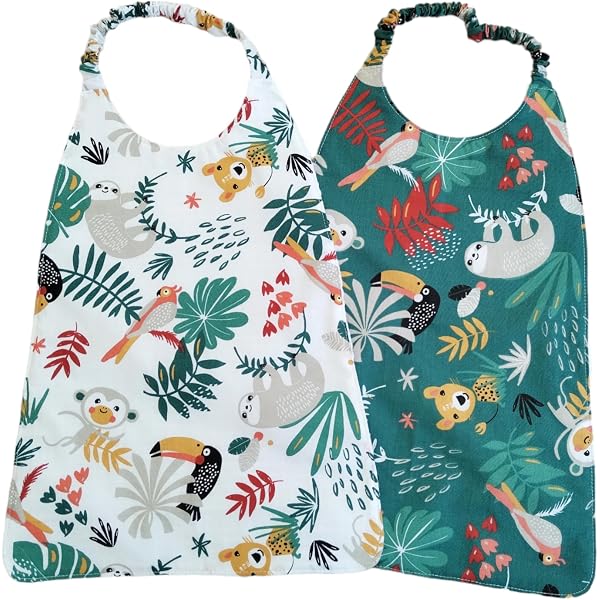 4 Pièces Clips de Serviette de Bavoir Réglables Clips de Fixation de Serviettes Colorés Pince à Bavettes Porte-serviettes Flexible Sangle de cou Lanière pour Bébé Enfant Adulte Âge (Couleur Aléatoire