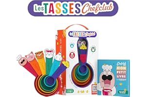 Chefclub Kids - Ustensiles de Cuisine pour Enfant - Tasses Doseuses Ludiques pour Mesurer Facilement - La Cuisine Devient Un Jeu