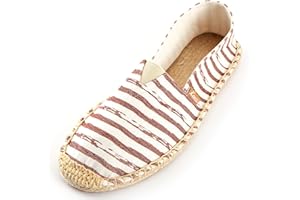 Kentti Herren Stripe Canvas Klassische Flache Espadrilles