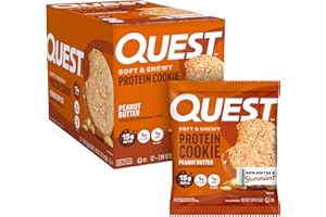 Quest Nutrition Protein Cookie (12x59g) Peanut Butter - Żywność funkcjonalna - Przekąski białkowe