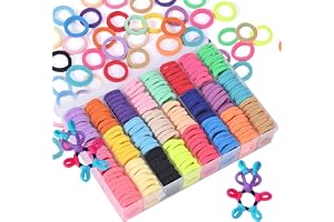 Behiruch 480 stycken hårsnoddar flickor, 24 färger litet hårband | Mini sömlösa hårband, hårband baby flera färger mjukt flätgummi litet för flickor barn småbarn baby