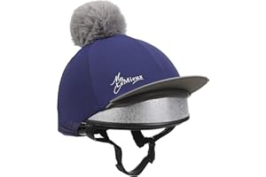 LeMieux Unisex Pompom Hat Silk - Breathable Headwear with 4 Way Stretch Fabric - Snug & Secure Fit - One Size