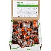 WAGO Connector Terminal Set Series 221, 75 Pieces, for All Types of Drivers, in Reusable Box with Lock