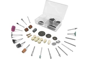 Tilswall 110pcs Universal Rotary Tool Accessory Set, Compatible with Dremel Rotary Tools, Grinding, Polishing, Sharpening, Drilling, Engraving