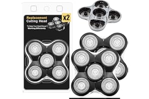 GÉNÉRIQUE Tête lames de rechange rasoir électrique compatible Remington Balder RX5/XR7000/XR1500 (2)