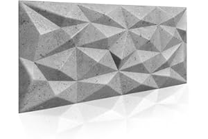 I K H E MALARKA Paneles 3D, paneles de poliestireno, paneles de techo, paneles de pared 3D, decoración, techos, revestimiento de pared, 3 mm de grosor, 100 cm x 50 cm, 36 unidades (gris 107 03)