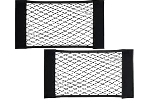 HAKACC Car Boot Storage Net 2 PCS, Campervan Accessories for Van, Caravan, Trunk, Cargo, Camping, Car Organiser Essentials 40x24cm