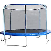 EUGAD Trampolino Elastico da Giardino Esterni Mini Trampolino da Gioco per Bambini con Rete di sicurezza e Tappeto Elastico e