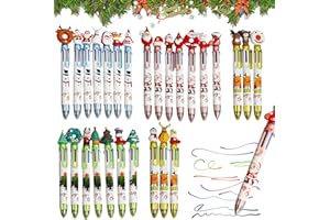 GOUYENG Penne Multicolore,27 Pezzi Penne a Sfera Natalizie,Natalizi Regalini Fine Festa,Gadget Compleanno,Penne Natalizie,Compleanno Penne a Sfera,per Ufficio,Scuola,Studenti e Bambinis