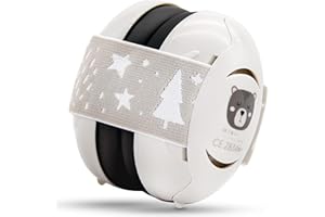 Schallwerk ® Mini+ (Bear Dusty) - Ohrenschützer für Kleinkinder - Hochwertige Lärmschutz Kopfhörer Kinder - Gehörschutz Kinder, Gehörschutz Baby, Ohrenschützer Baby Kopfhörer Lärmschutz