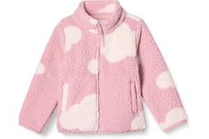 Amazon Essentials Mädchen Sherpa-Fleecejacke mit durchgehendem Reißverschluss