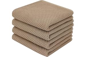 BW&HM Paños de cocina (algodón, 33 x 74 cm), color marrón