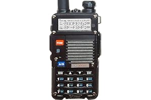 BAOFENG BF-F8HP (UV-5R 3rd Gen) 8-Watt Dual Band Two-Way Radio (136-174MHz VHF & 400-520MHz UHF) Includes Full Kit with Large Battery