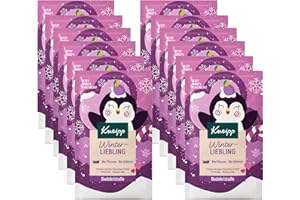 Kneipp Badekristalle Winterliebling - Badesalz mit Bio Pflaumenextrakt & Bio Babassuöl - vegan - 12 x 60g