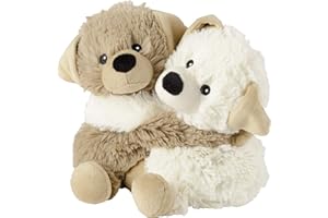 ‎WARMIES Warmies® Poduszka rozgrzewająca/pluszak "Kuschelfreunde psy zestaw 2 szt." proso wypełnienie lawendowe