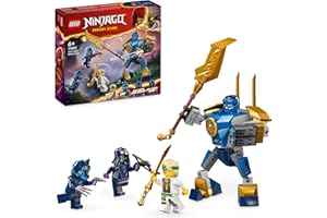LEGO Ninjago Pack de Combat : Le Robot de Jay, Jouet de Ninja pour Enfants avec Figurines incluant Jay avec Mini-Katana, et Robots, Cadeau Créatif pour Garçons et Filles Dès 6 Ans 71805