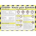Safety First Aid Group COSHH Know Your Symbols Poster A3 Poster, Laminated