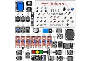 AZDelivery 35 in 1 Sensor Modules & Accessories Kit compatible with Arduino, Raspberry Pi and other Microcontrollers including E-Book!