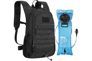 Wiserset 3L Trinkrucksack、900D Hochleistungs-Wasserrucksack zum Wandern、Taktischer Trinkrucksack mit TPU-Wasserblase