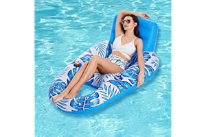 ECHDEN Matelas Gonflable Piscine,Lit Flottant Gonflable Piscine,Gonflable Tapis Flottant Matelas, Gonflable de Plage de Piscine, pour Activités d'eau D'été en Plein Air