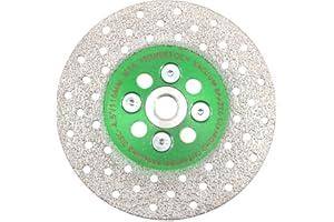 KURSTOL Disco Diamantato - Lama diamantata per taglio abrasivo 4.5"/115mm X M14 Arbor, mola in granito per smussare modellare gres porcellanato, piastrelle, ceramica, granito, cemento