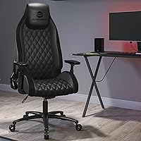 Atlantic Gaming, Office High Back Computer Chair Racing Executive Ergonomic Adjustable, Swivel, Reclining & Armrest, Lumbar S