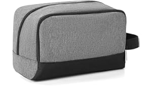 Elviros – Trousse de Toilette de Voyage pour Hommes, Cadeau pour Hommes, Trousse de Rasage Suspendue, Trousse de Toilette, Sac de Rangement, Petite Trousse de Toilette de Voyage, Gris