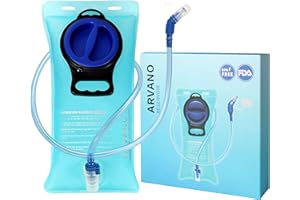Arvano Bolsa de Agua 2l, Vejiga de hidratación Libre de BPA, Bolsa de Hidratación para Mochilas hidratación Senderismo, Montaña Ciclismo, Moto, Running, MTB, Esqui, Maratón Correr