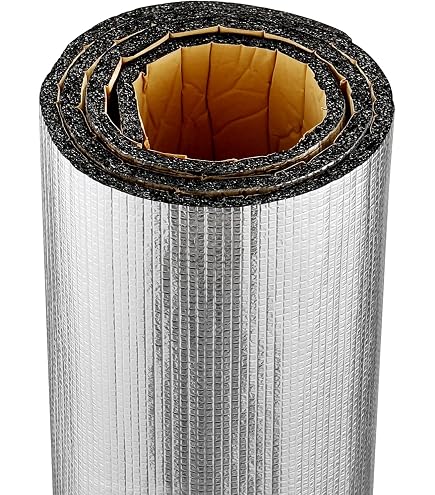Produktbild von Thermomatte Wärmedämmung Wasserdicht Doppelseitig Faltbar, Camping Isomatte Feuchtigkeitsbeständig Für Reisen Und Picknicks, Aluminium+PE Isoliermatte Zelt Unterlage Boden(Thick 9 Mm,2 X 2.5 M
