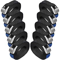 Cinghie Di Fissaggio Per Bagagli - 10 Pezzi 2.5cm X 6m, Resistenza 250 Kg, Norma DIN EN 12195-2