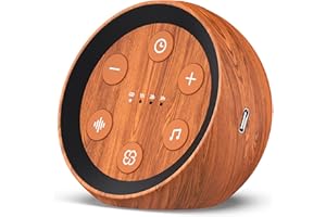 SOUNDME Máquina de sonido para dormir, máquina de ruido blanco con 32 sonidos relajantes, altavoz fuerte, 36 niveles de volumen, máquina de ruido rosa marrón para bebés, niños y adultos con 4 temporizadores,