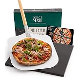 Dolce Mare® Piastra refrattaria Forno - Pietra per Pizza in Cordierite di  Alta qualità per Forno e Grill - Pala per Pizza Inclusa : Amazon.it: Casa e  cucina