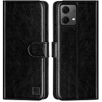 32nd Klassische Serie 2.0 Lederhülle Für Motorola Moto G84 – Mit RFID-Schutz, Magnetverschluss & Standfuß In Burgunder