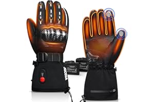 JOCOSA Heated Gloves for Men Women,Unisex Rechargeable Electric Motor Heated Gloves Touchscreen Waterproof for Winter Outdoor Motorcycle Cycling Hunting Hiking,Ski Snow Work