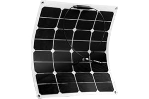 Newpowa 50w 12V Flexibles Solarpanel Ladegerät Semi biegsames wasserfestes Solar Ladegerät für RV, Boot, Kabine, Zelt, Auto