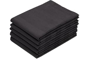 ZOLLNER Zestaw 5 ścierek do naczyń – bawełna, 50 x 70 cm – chłonne i wytrzymałe ręczniki kuchenne – do prania do 60°C – grafitowy – jakość
