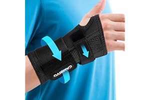 CAMBIVO Wrist Support Brace for Carpal Tunnel, RSI, Adjustable Carpal Tunnel Wrist Splint for Pain Relief, Sprained, Arthritis, Tendonitis, Night Hand Support for Men and Women (Right Hand - L/XL)