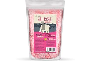 WALLY GOURMET Sel Rose De l'Himalaya, Gros Grain. (1700Gr) 100% Naturel, Sans Additifs, Non Raffiné. à Haute Teneur En Oligo-Éléments. Utilisé Pour Assaisonner Et Condimenter. Pakistan
