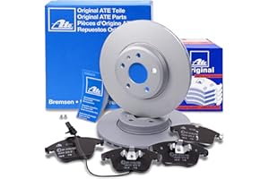 HEGEHOF ATE Bremsenset Vorderachse inkl. Bremsscheiben vorne Ø 314 mm belüftet und Bremsbeläge vorne + Verschleißkontakt Kompatibel mit AUDI A4, A5 (8T3), A5 Cabriolet (8F7), A5 Sportback (8TA)