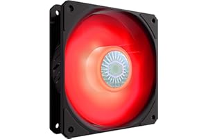 Cooler Master SickleFlow 120 LED Rouge - Ventilateur de Boîtier PC & Refroidissement 120 mm, Pales Translucides, 62 CFM, 2,5 mmH2O, 8 à 27 dBA - LED Rouge